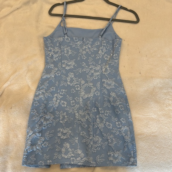 Women’s Floral Slip Dress - Blue - Picture 2 of 5